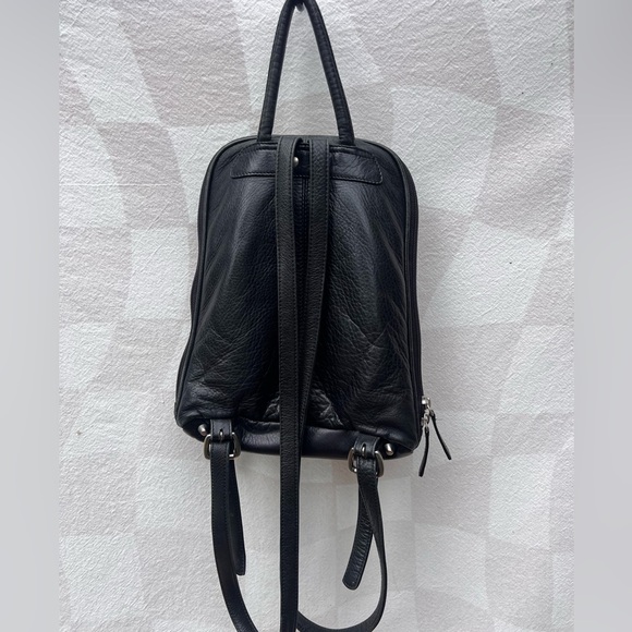 Osgoode Marley Cashmere Streetwear Black Leather Mini Backpack - Picture 8 of 10
